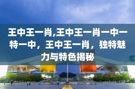 王中王一肖,王中王一肖一中一特一中，王中王一肖，獨(dú)特魅力與特色揭秘