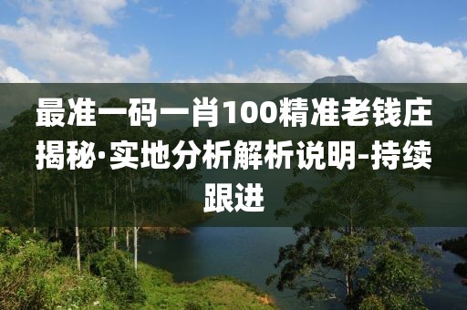 最準(zhǔn)一碼一肖100精準(zhǔn)老錢莊揭秘·實(shí)地分析解析說明-持續(xù)跟進(jìn)