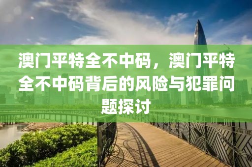 澳門平特全不中碼，澳門平特全不中碼背后的風(fēng)險與犯罪問題探討