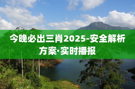 今晚必出三肖2025-安全解析方案·實時播報