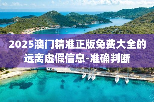 2025澳門精準正版免費大全的遠離虛假信息-準確判斷