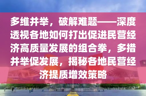 多維并舉，破解難題——深度透視各地如何打出促進民營經(jīng)濟高質(zhì)量發(fā)展的組合拳，多措并舉促發(fā)展，揭秘各地民營經(jīng)濟提質(zhì)增效策略