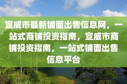 宣威市最新鋪面出售信息網(wǎng)，一站式商鋪投資指南，宣威市商鋪投資指南，一站式鋪面出售信息平臺(tái)