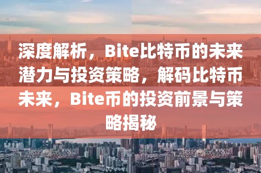 深度解析，Bite比特幣的未來潛力與投資策略，解碼比特幣未來，Bite幣的投資前景與策略揭秘