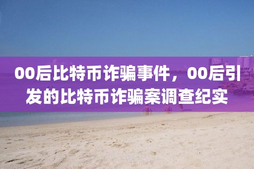 00后比特幣詐騙事件，00后引發(fā)的比特幣詐騙案調(diào)查紀(jì)實