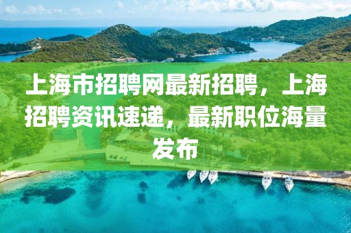 上海市招聘網最新招聘，上海招聘資訊速遞，最新職位海量發(fā)布