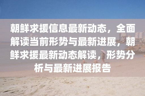 朝鮮求援信息最新動態(tài)，全面解讀當前形勢與最新進展，朝鮮求援最新動態(tài)解讀，形勢分析與最新進展報告