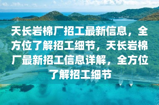 天長巖棉廠招工最新信息，全方位了解招工細節(jié)，天長巖棉廠最新招工信息詳解，全方位了解招工細節(jié)