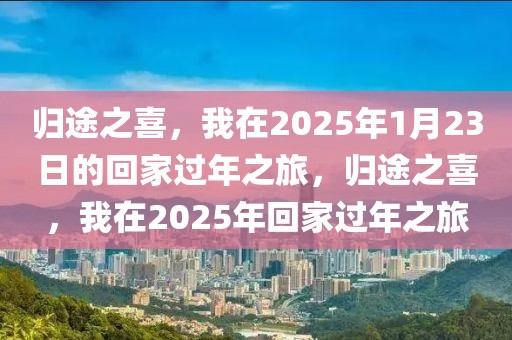 歸途之喜，我在2025年1月23日的回家過年之旅，歸途之喜，我在2025年回家過年之旅