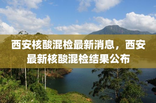 西安核酸混檢最新消息，西安最新核酸混檢結(jié)果公布