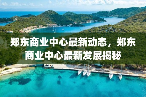 鄭東商業(yè)中心最新動態(tài)，鄭東商業(yè)中心最新發(fā)展揭秘