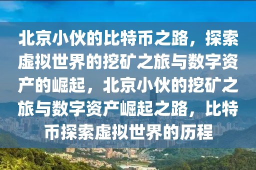 北京小伙的比特幣之路，探索虛擬世界的挖礦之旅與數(shù)字資產(chǎn)的崛起，北京小伙的挖礦之旅與數(shù)字資產(chǎn)崛起之路，比特幣探索虛擬世界的歷程