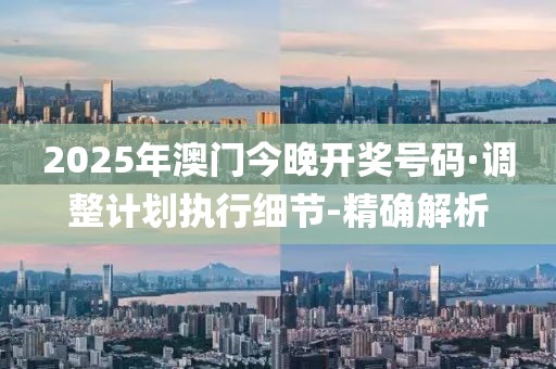 2025年澳門今晚開獎號碼·調(diào)整計劃執(zhí)行細(xì)節(jié)-精確解析