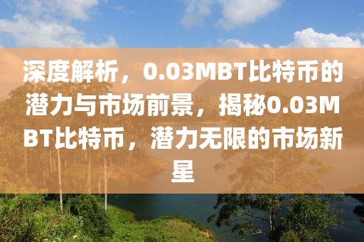 深度解析，0.03MBT比特幣的潛力與市場前景，揭秘0.03MBT比特幣，潛力無限的市場新星