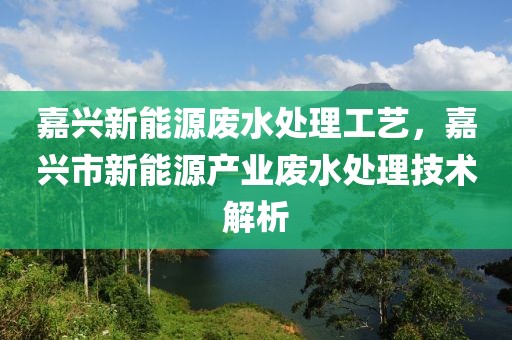 嘉興新能源廢水處理工藝，嘉興市新能源產業(yè)廢水處理技術解析