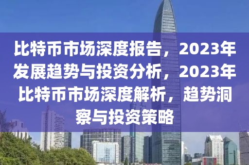 比特幣市場深度報告，2023年發(fā)展趨勢與投資分析，2023年比特幣市場深度解析，趨勢洞察與投資策略