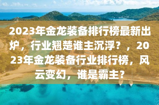 2023年金龍裝備排行榜最新出爐，行業(yè)翹楚誰主沉?。?，2023年金龍裝備行業(yè)排行榜，風(fēng)云變幻，誰是霸主？