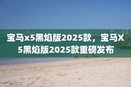 寶馬x5黑焰版2025款，寶馬X5黑焰版2025款重磅發(fā)布