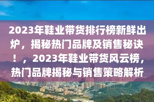 2023年鞋業(yè)帶貨排行榜新鮮出爐，揭秘熱門品牌及銷售秘訣！，2023年鞋業(yè)帶貨風云榜，熱門品牌揭秘與銷售策略解析