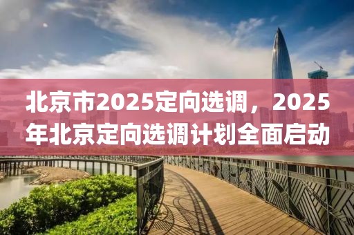 北京市2025定向選調(diào)，2025年北京定向選調(diào)計(jì)劃全面啟動(dòng)