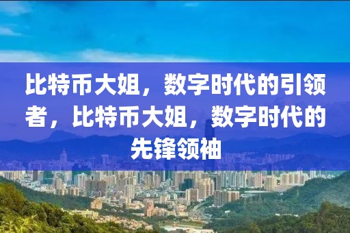 比特幣大姐，數(shù)字時代的引領(lǐng)者，比特幣大姐，數(shù)字時代的先鋒領(lǐng)袖