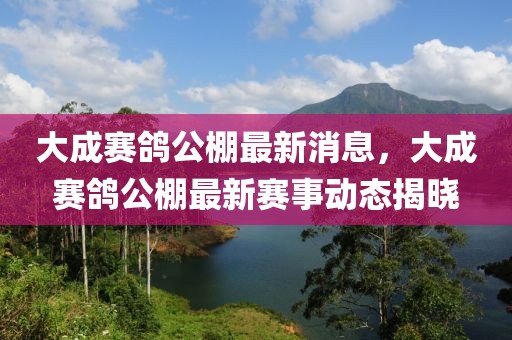 大成賽鴿公棚最新消息，大成賽鴿公棚最新賽事動(dòng)態(tài)揭曉