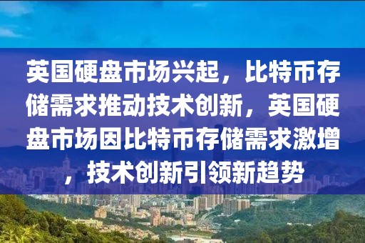 英國硬盤市場興起，比特幣存儲需求推動技術(shù)創(chuàng)新，英國硬盤市場因比特幣存儲需求激增，技術(shù)創(chuàng)新引領(lǐng)新趨勢