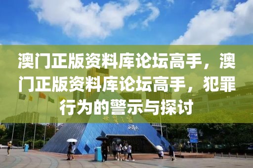 澳門正版資料庫論壇高手，澳門正版資料庫論壇高手，犯罪行為的警示與探討