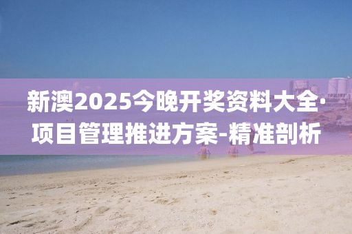 新澳2025今晚開(kāi)獎(jiǎng)資料大全·項(xiàng)目管理推進(jìn)方案-精準(zhǔn)剖析