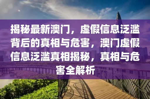 揭秘最新澳門，虛假信息泛濫背后的真相與危害，澳門虛假信息泛濫真相揭秘，真相與危害全解析