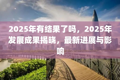 2025年有結(jié)果了嗎，2025年發(fā)展成果揭曉，最新進(jìn)展與影響