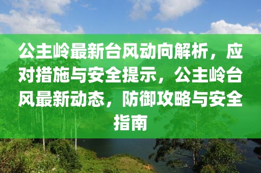 公主嶺最新臺風(fēng)動(dòng)向解析，應(yīng)對措施與安全提示，公主嶺臺風(fēng)最新動(dòng)態(tài)，防御攻略與安全指南