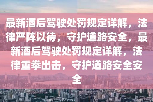 最新酒后駕駛處罰規(guī)定詳解，法律嚴陣以待，守護道路安全，最新酒后駕駛處罰規(guī)定詳解，法律重拳出擊，守護道路安全安全