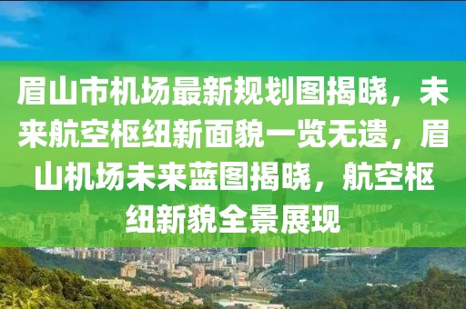 眉山市機場最新規(guī)劃圖揭曉，未來航空樞紐新面貌一覽無遺，眉山機場未來藍(lán)圖揭曉，航空樞紐新貌全景展現(xiàn)