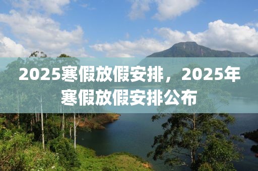 2025寒假放假安排，2025年寒假放假安排公布