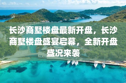 長沙商墅樓盤最新開盤，長沙商墅樓盤盛宴啟幕，全新開盤盛況來襲