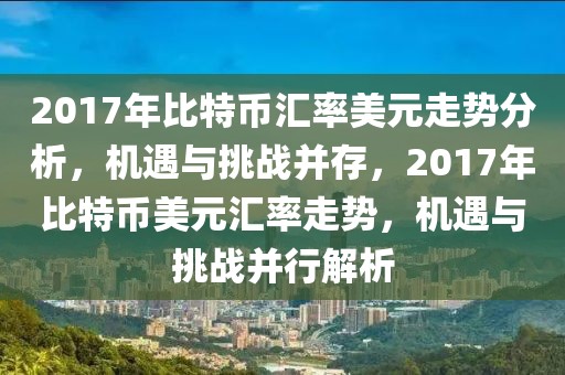 2017年比特幣匯率美元走勢分析，機遇與挑戰(zhàn)并存，2017年比特幣美元匯率走勢，機遇與挑戰(zhàn)并行解析