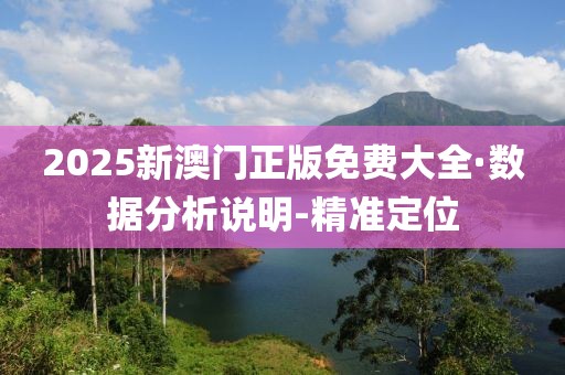 2025新澳門正版免費大全·數(shù)據(jù)分析說明-精準定位