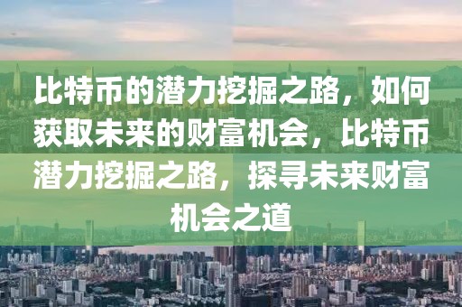 比特幣的潛力挖掘之路，如何獲取未來的財富機會，比特幣潛力挖掘之路，探尋未來財富機會之道