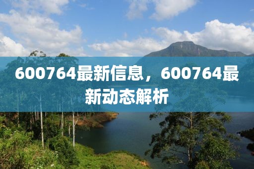 600764最新信息，600764最新動(dòng)態(tài)解析