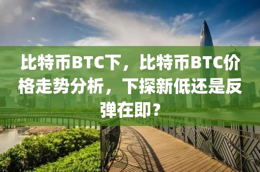 比特幣BTC下，比特幣BTC價(jià)格走勢(shì)分析，下探新低還是反彈在即？