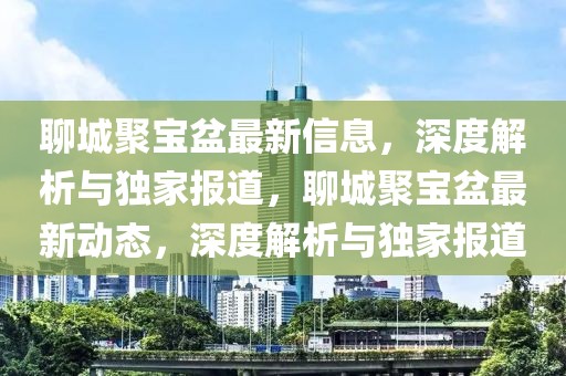 聊城聚寶盆最新信息，深度解析與獨(dú)家報(bào)道，聊城聚寶盆最新動(dòng)態(tài)，深度解析與獨(dú)家報(bào)道