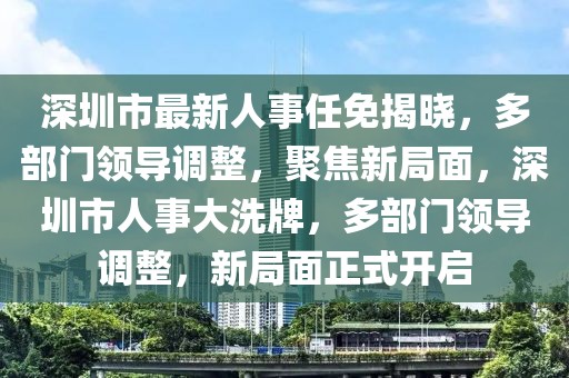 深圳市最新人事任免揭曉，多部門領(lǐng)導調(diào)整，聚焦新局面，深圳市人事大洗牌，多部門領(lǐng)導調(diào)整，新局面正式開啟