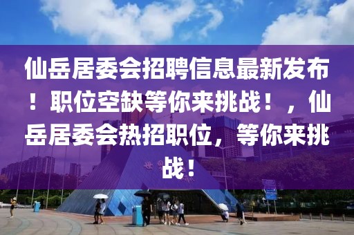 仙岳居委會(huì)招聘信息最新發(fā)布！職位空缺等你來(lái)挑戰(zhàn)！，仙岳居委會(huì)熱招職位，等你來(lái)挑戰(zhàn)！