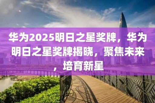 華為2025明日之星獎牌，華為明日之星獎牌揭曉，聚焦未來，培育新星