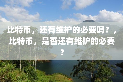 比特幣，還有維護(hù)的必要嗎？，比特幣，是否還有維護(hù)的必要？