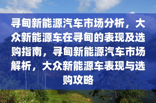 尋甸新能源汽車市場分析，大眾新能源車在尋甸的表現(xiàn)及選購指南，尋甸新能源汽車市場解析，大眾新能源車表現(xiàn)與選購攻略