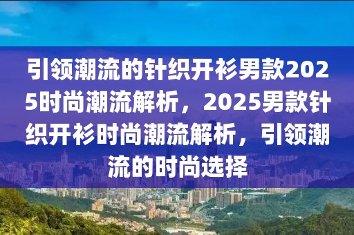 引領(lǐng)潮流的針織開衫男款2025時尚潮流解析，2025男款針織開衫時尚潮流解析，引領(lǐng)潮流的時尚選擇