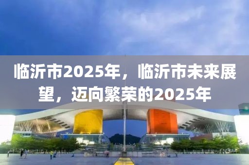 臨沂市2025年，臨沂市未來展望，邁向繁榮的2025年