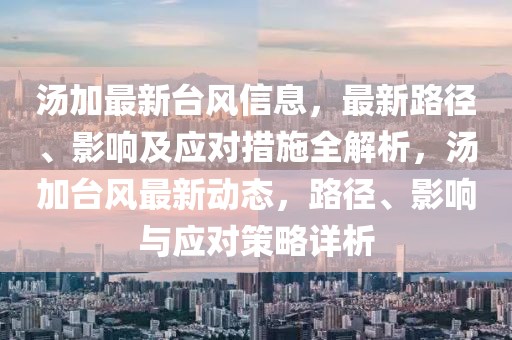 湯加最新臺風(fēng)信息，最新路徑、影響及應(yīng)對措施全解析，湯加臺風(fēng)最新動(dòng)態(tài)，路徑、影響與應(yīng)對策略詳析